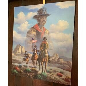 "Buffalo Soldier" by Radney Jones – Genuine Lithograph on Canvas Cowboy Calvary